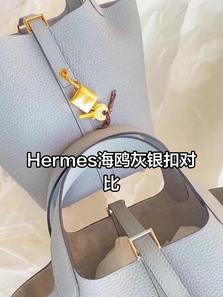 海鸥灰银扣Hermes菜篮子:金扣与银扣的完美对比