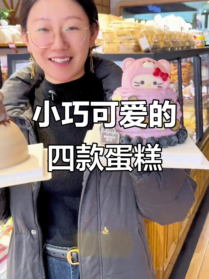 可爱小蛋糕,四种款式任你选!双层夹心+动物奶油,超有仪式感