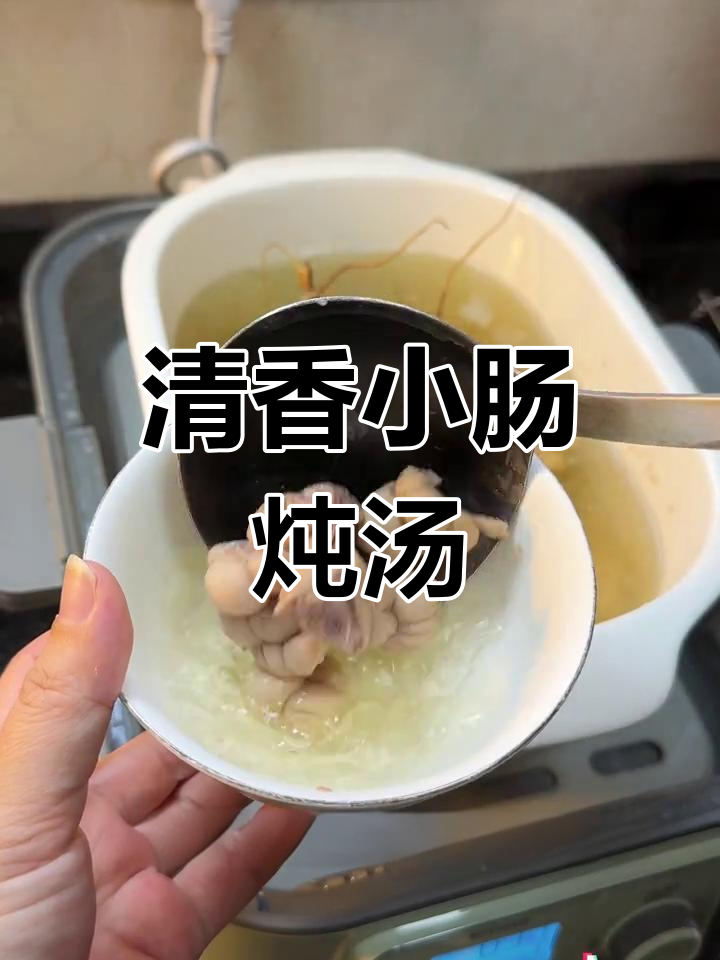 小肠辫子与虎尾轮炖汤,清甜美味不腻
