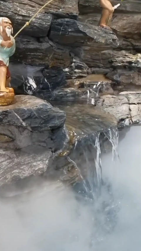 假山造景千层石,龟纹石,吸水石制作假山分享,造型高低错落
