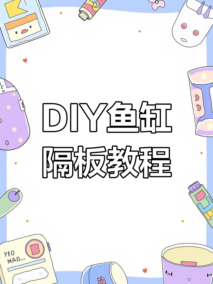 自制鱼缸隔板,打造龟宠专属空间