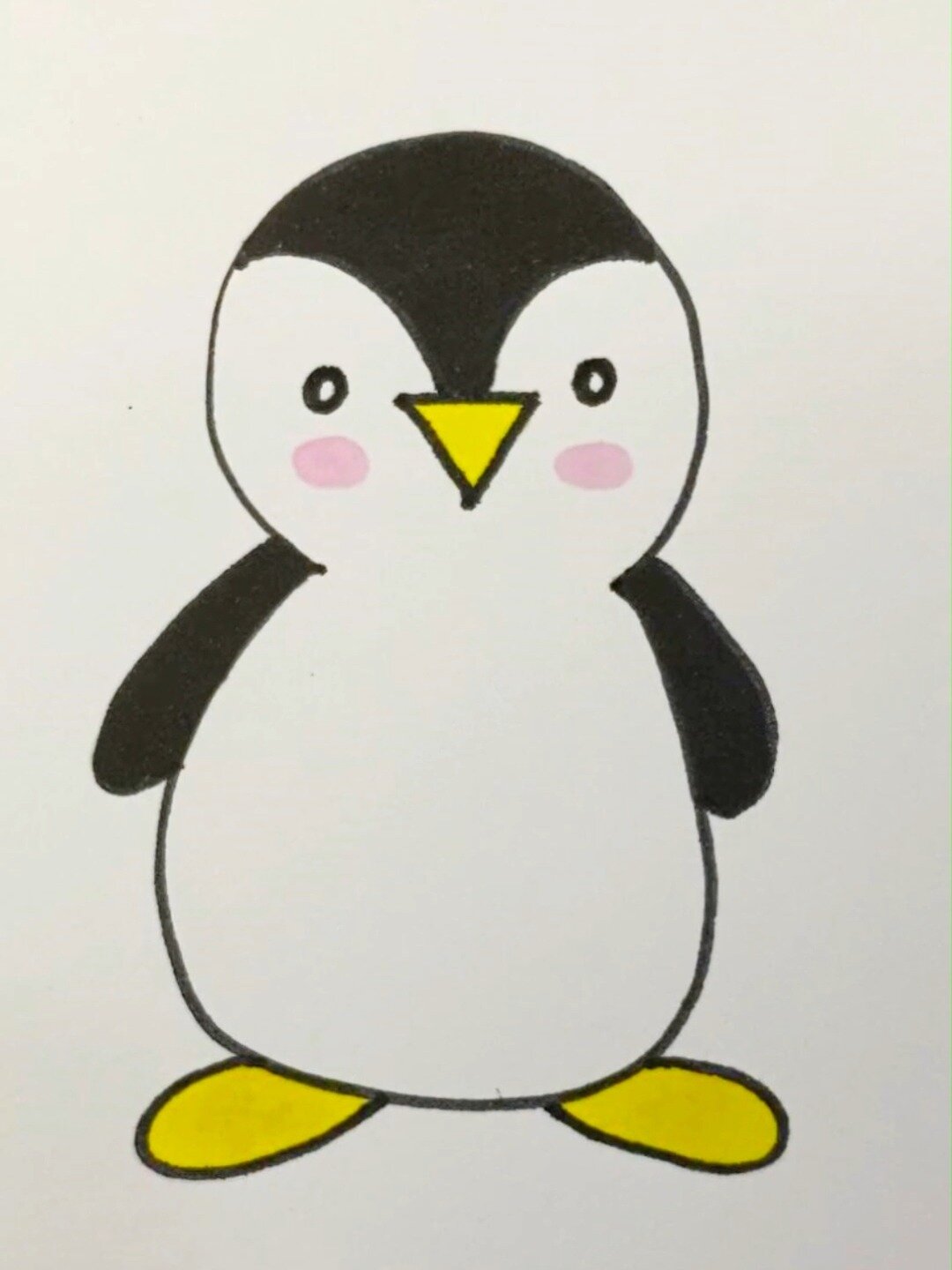 和我一起学画可爱的小企鹅吧