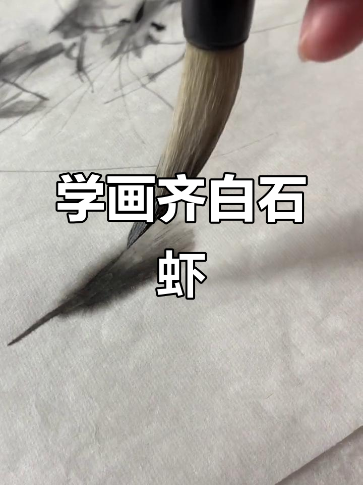 齐白石画虾技巧揭秘:从头部到尾巴的完美呈现