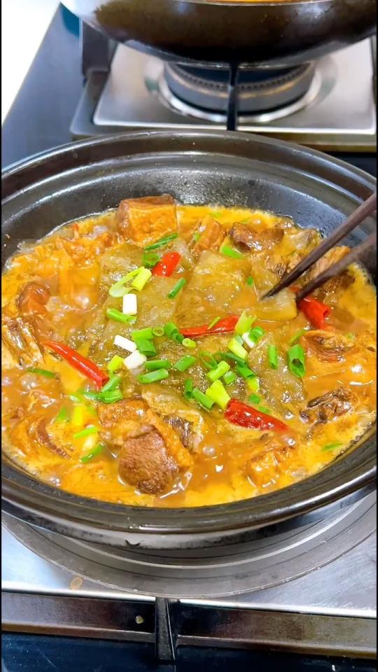 咸鸭炖红薯粉