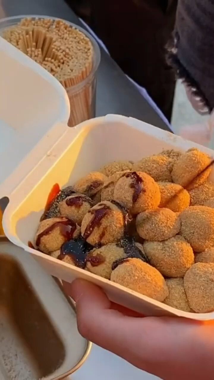 网红糯米小糍粑小麻糍球