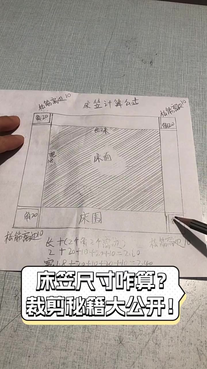 床笠尺寸咋算?裁剪秘籍大公开!