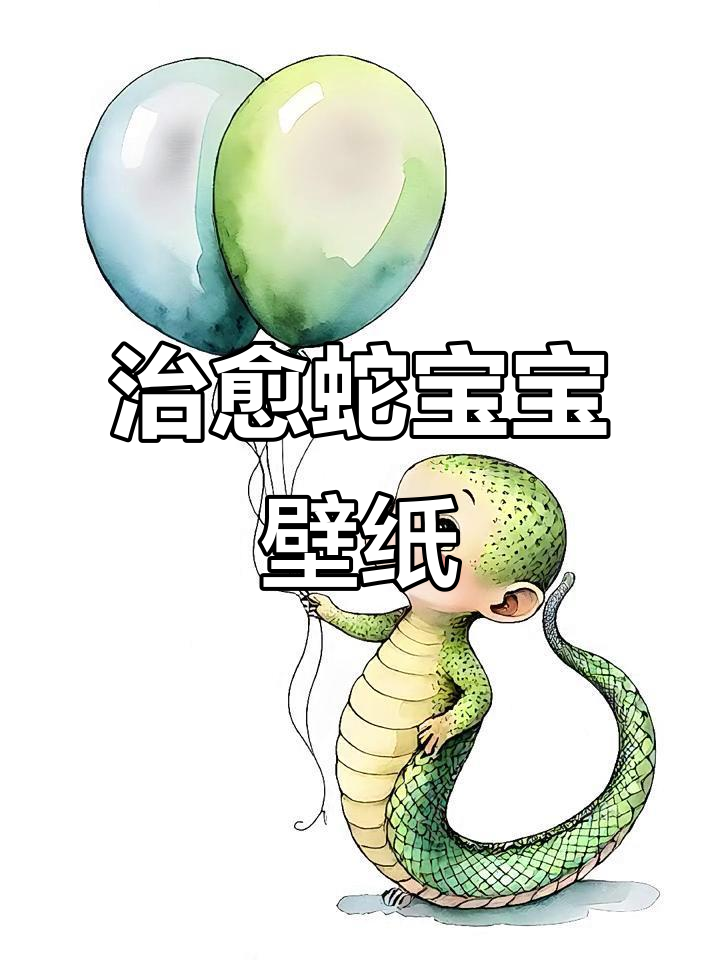 可爱蛇宝宝壁纸,萌态十足