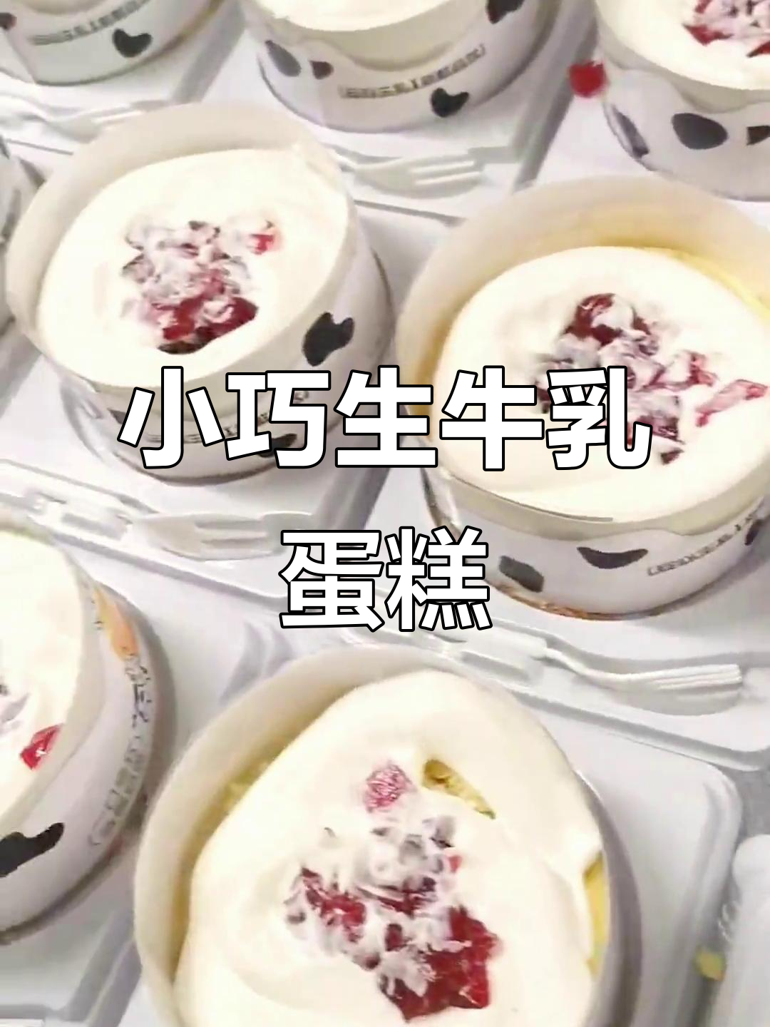 一人食的生牛乳蛋糕,小巧又美味