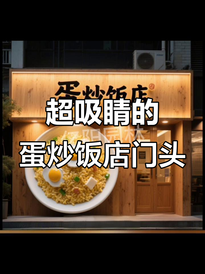 创意蛋炒饭门头设计，吸引客流的神器