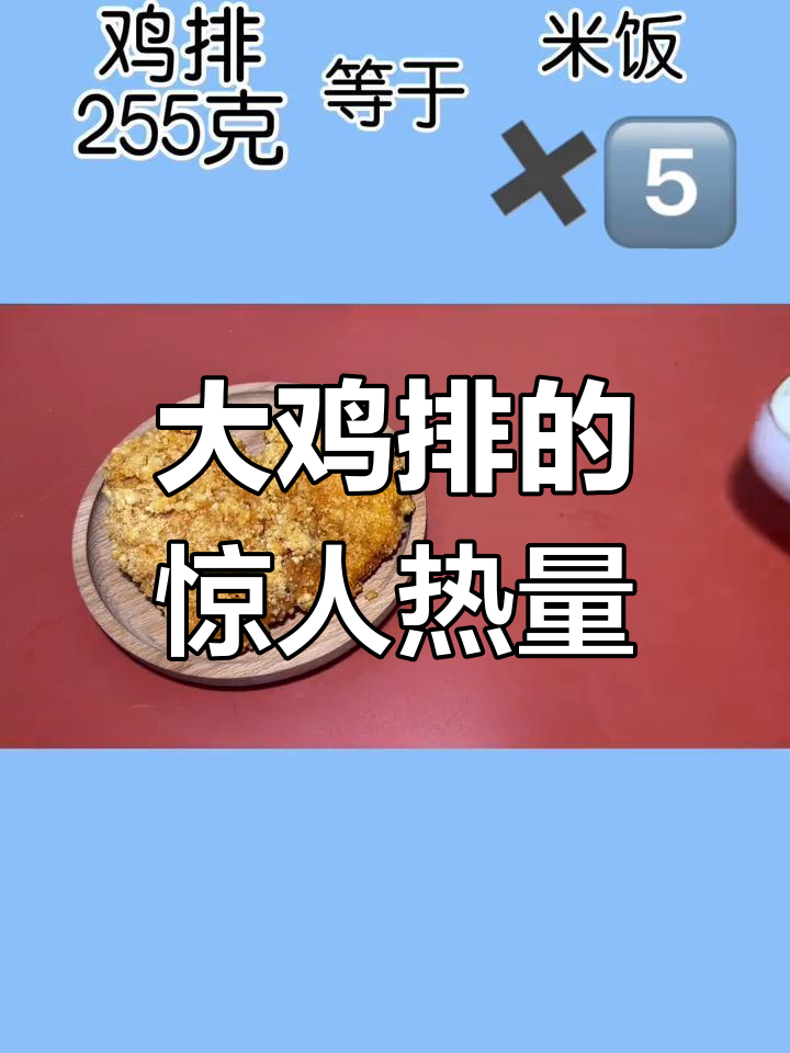 吃了大鸡排,热量竟然这么高