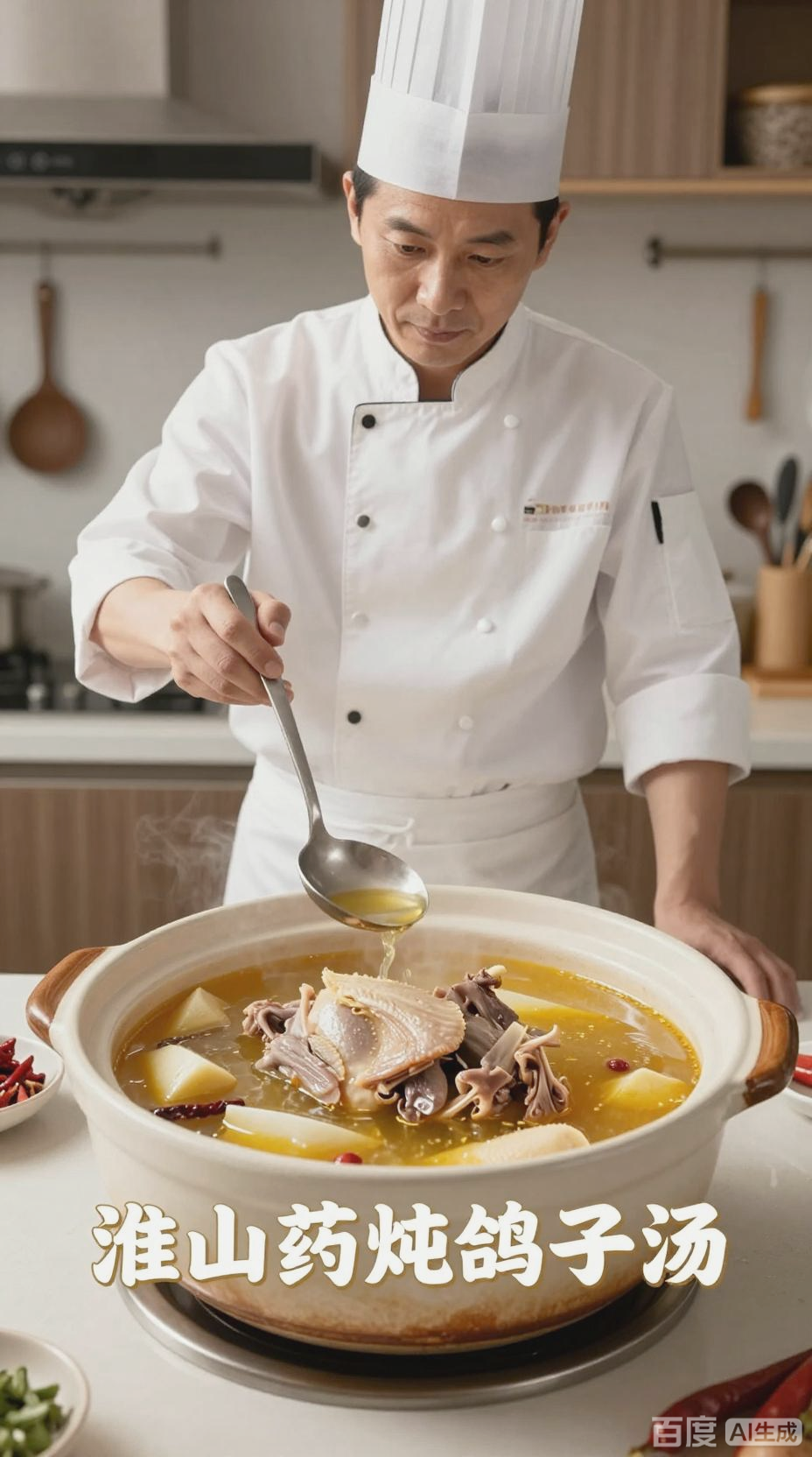 淮山药炖鸽子汤，原汁原味滋补佳品