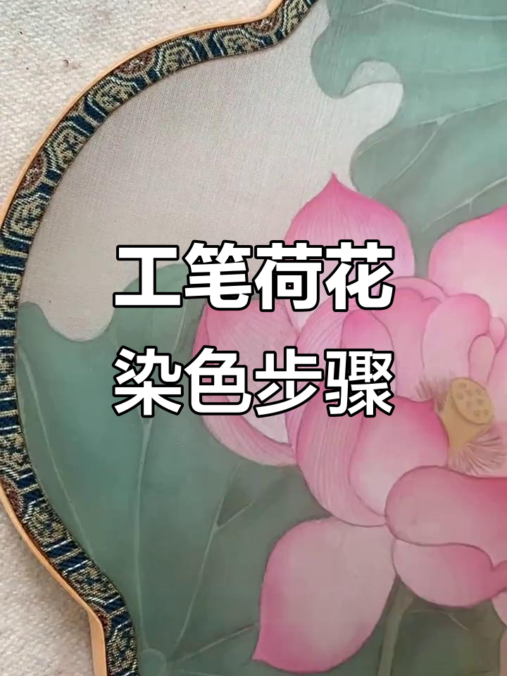 荷花工笔画上色技巧:从荷叶到花瓣的层次分染全过程
