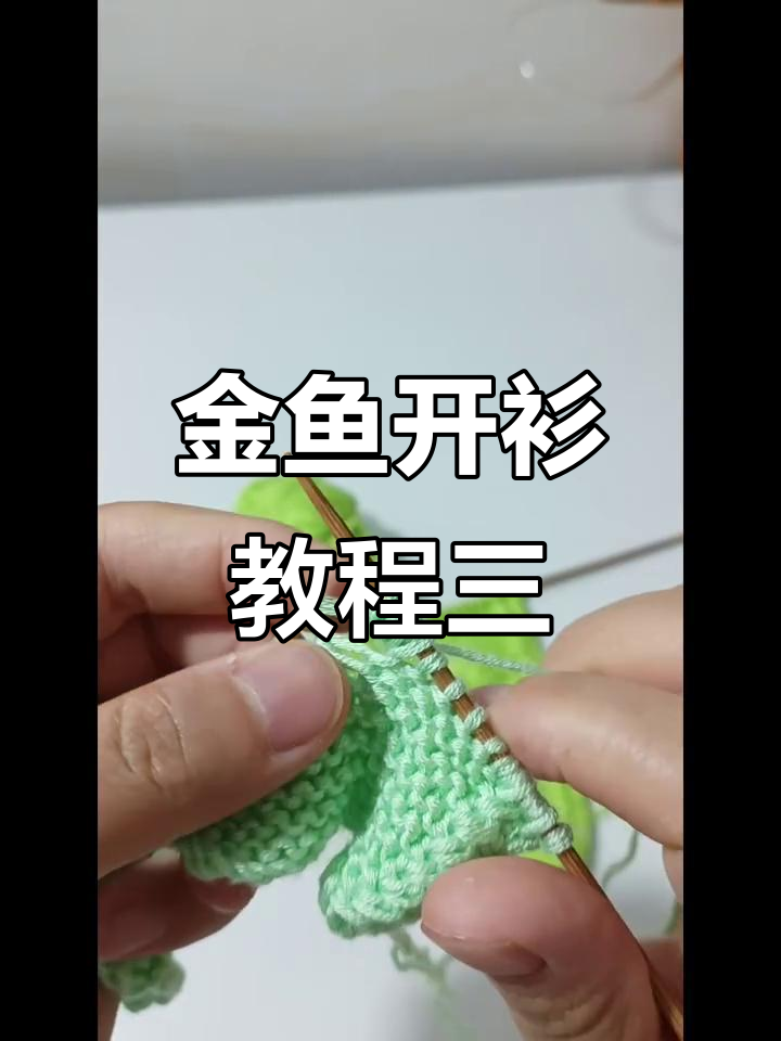 小金鱼开衫编织技巧:从鱼眼睛到九针变换,轻松学会