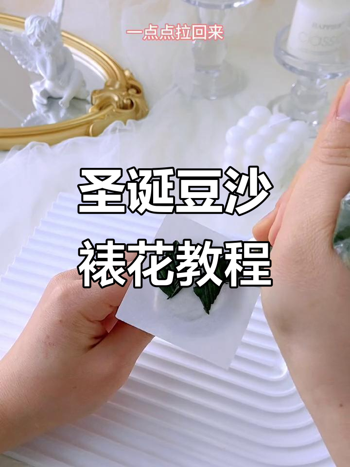 圣诞豆沙裱花蛋糕制作技巧,零基础也能轻松学会