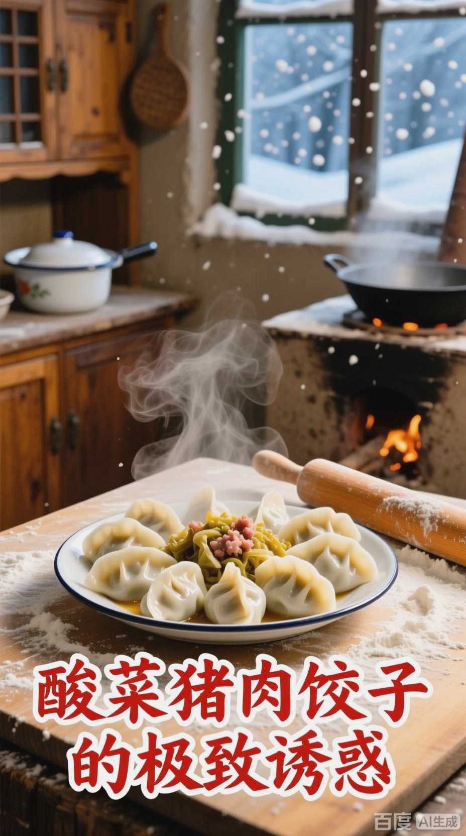 手工饺子，酸菜猪肉的极致诱惑