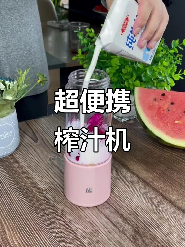 便携榨汁机,轻松做出水果奶昔,秒变美味饮品