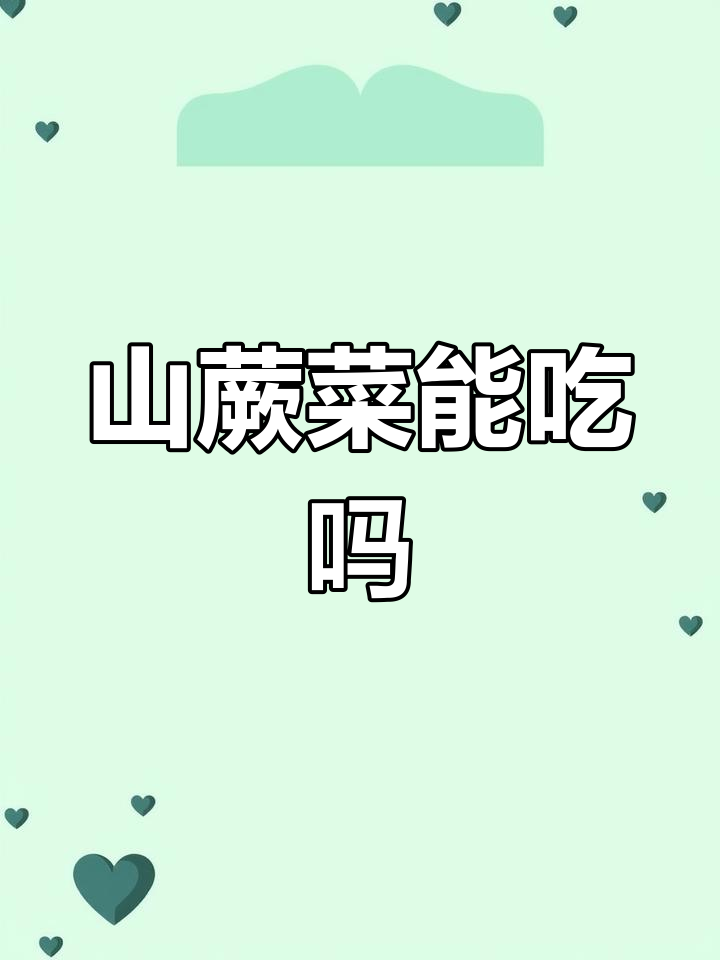 山蕨菜到底能不能吃?揭秘其营养与价值