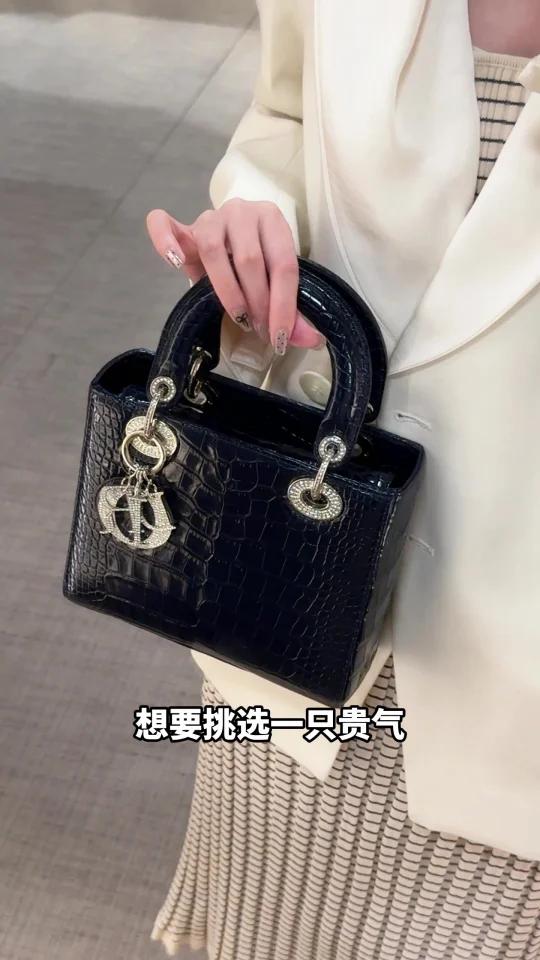 Dior“冷艳银河”鳄鱼皮四格戴妃包绝美!