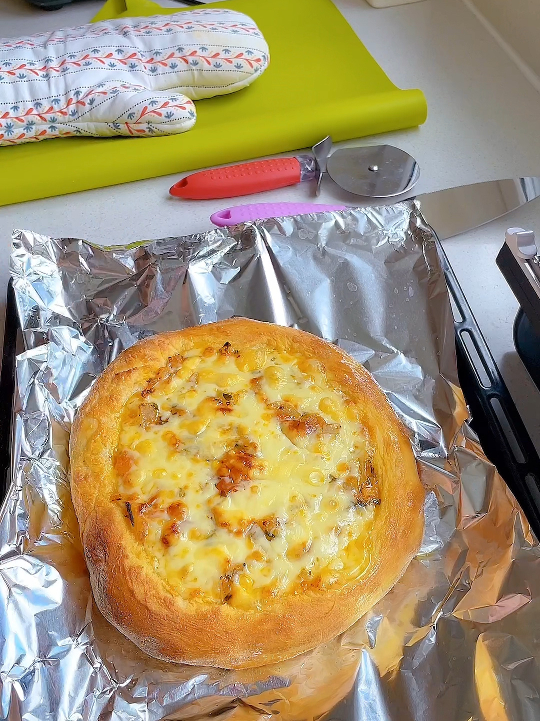 披萨饼烘烤篇+披萨酱制作