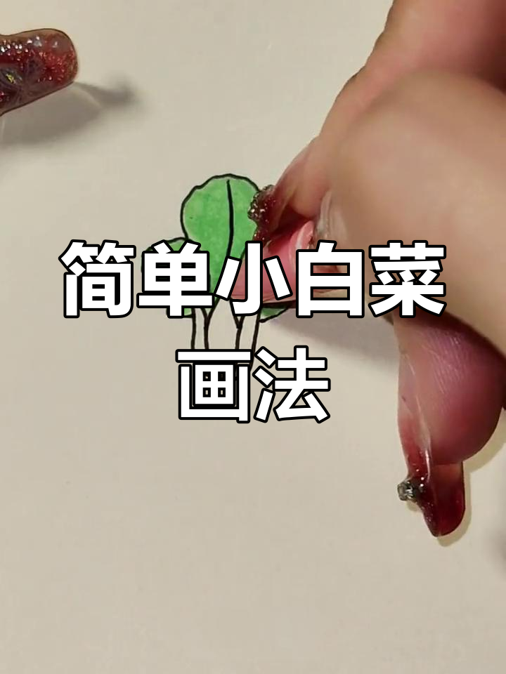 小白菜简笔画,轻松学会!