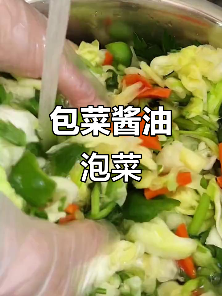 用包菜做酱油泡菜,简单又美味!