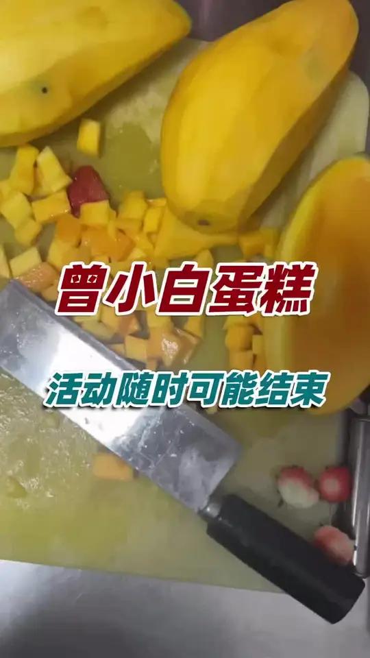 曾小白蛋糕水果乳脂奶油生日蛋糕,动物奶油口感丝滑,超低价疯抢中!