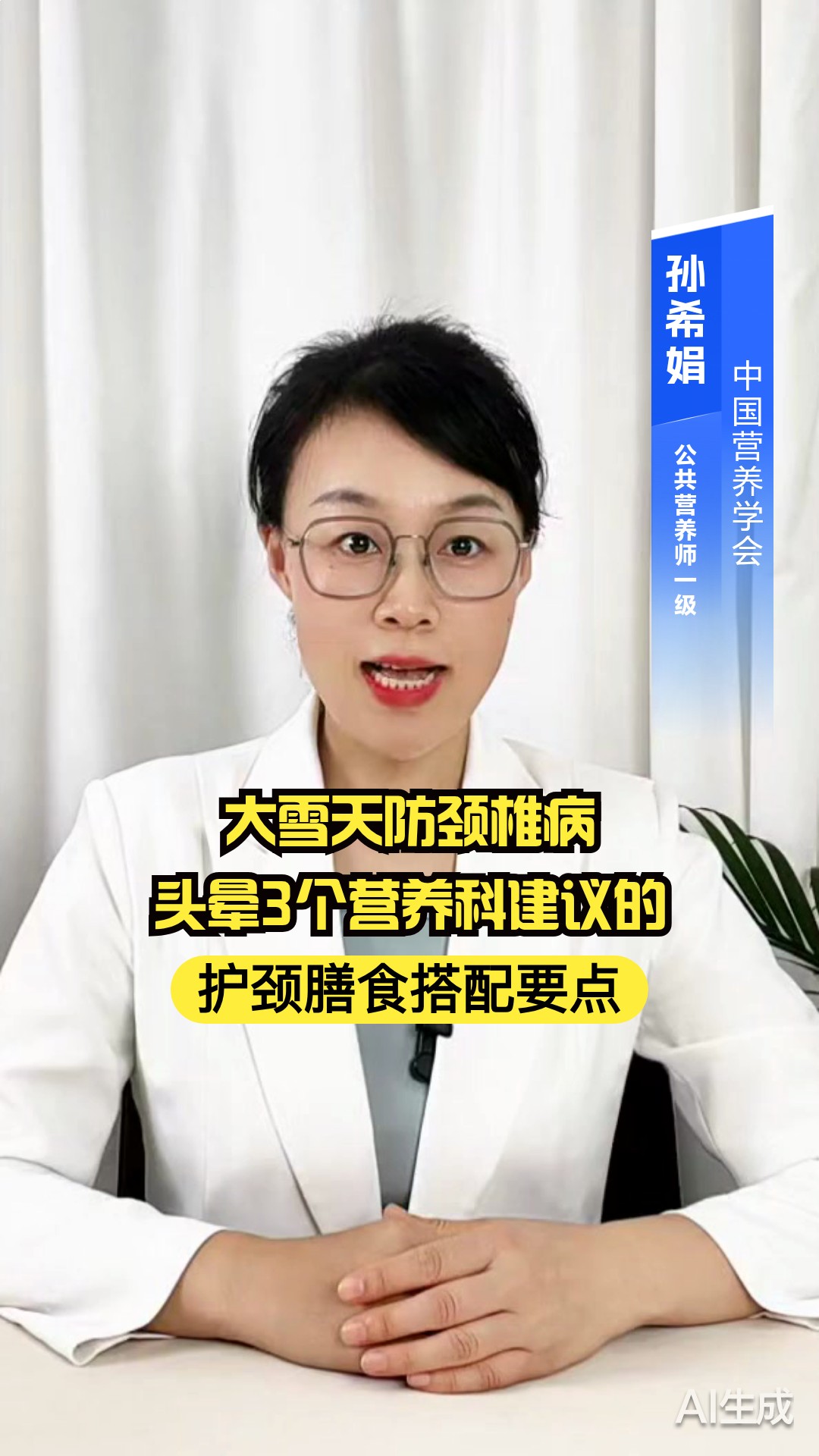 大雪天防颈椎病头晕!3 个营养科建议的护颈膳食搭配要点