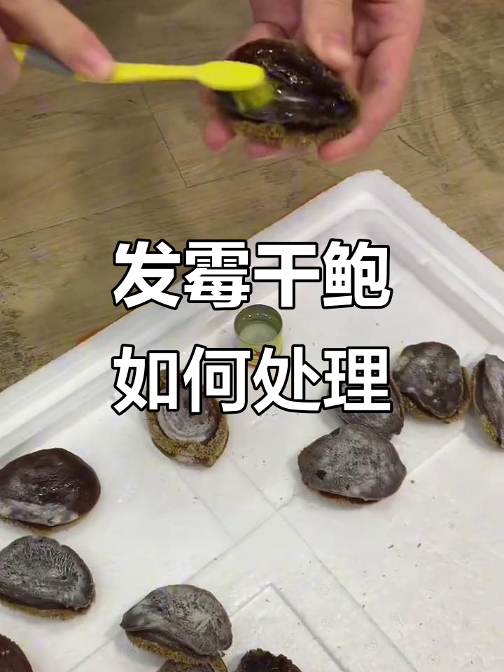干鲍发霉怎么办?二锅头刷洗恢复原样