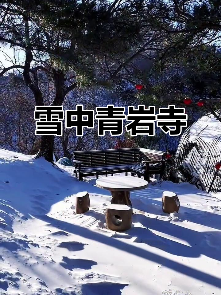 雪后青岩寺,莲花幻化美景如画