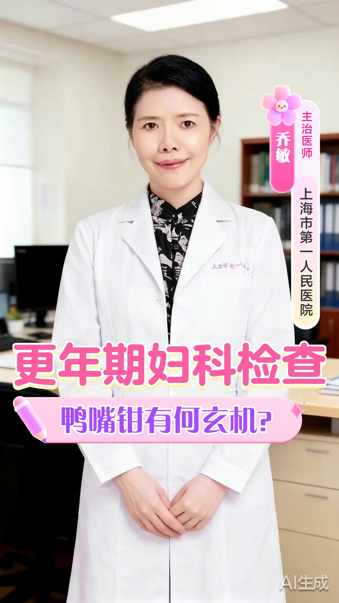 更年期女性妇科检查,'鸭嘴钳'使用有何不同?