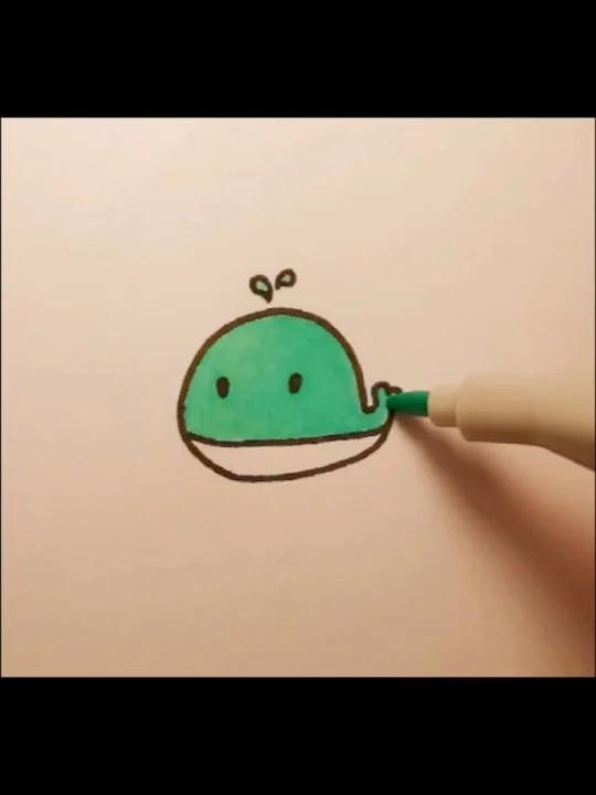 用团子圆画条大鲸鱼～