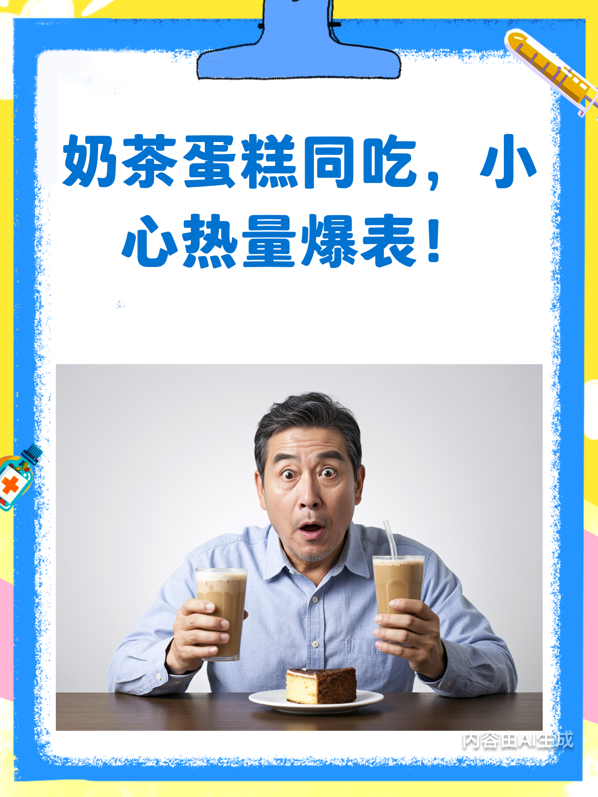 奶茶+蛋糕?热量爆表警告!