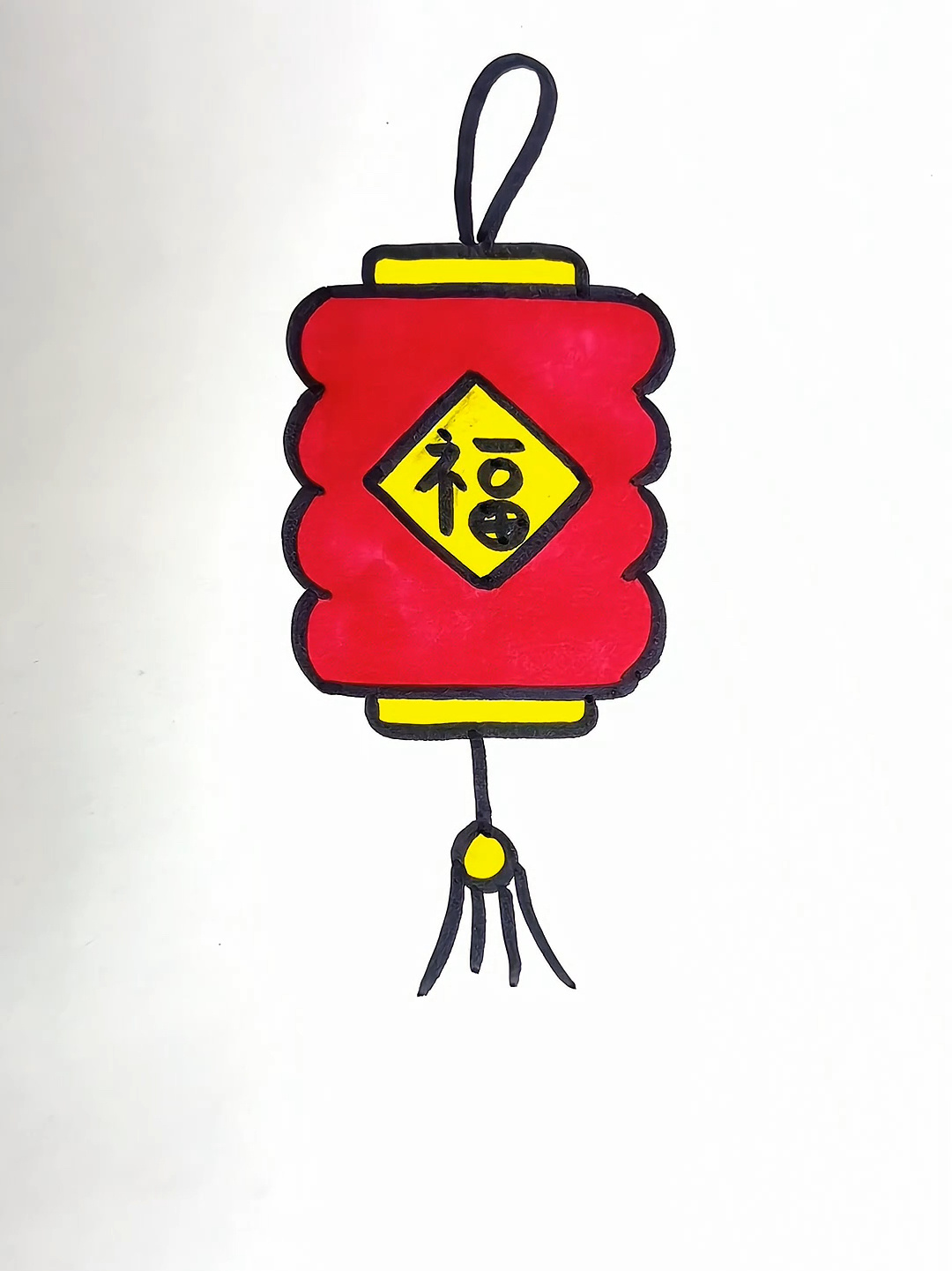 灯笼简笔画