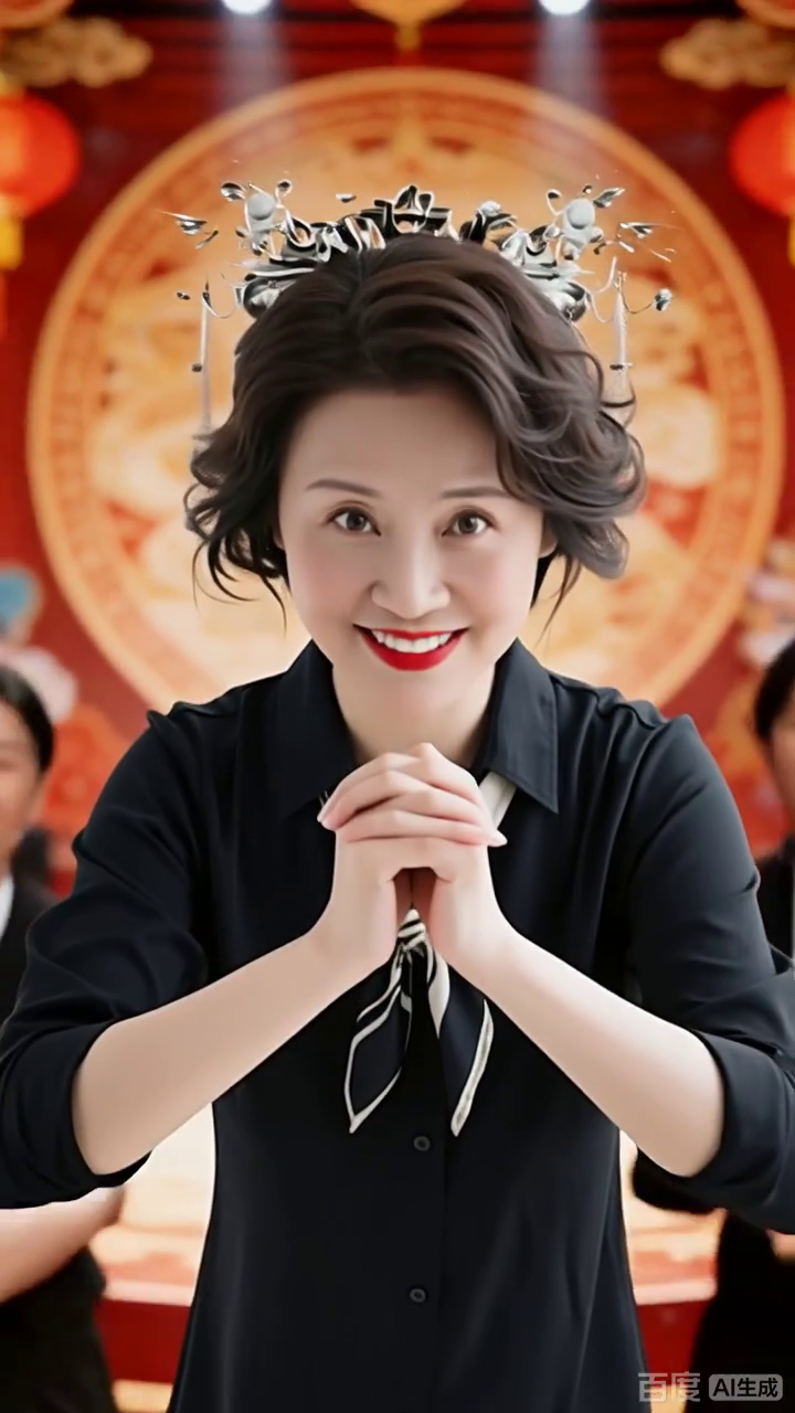 笑意盈盈送福来