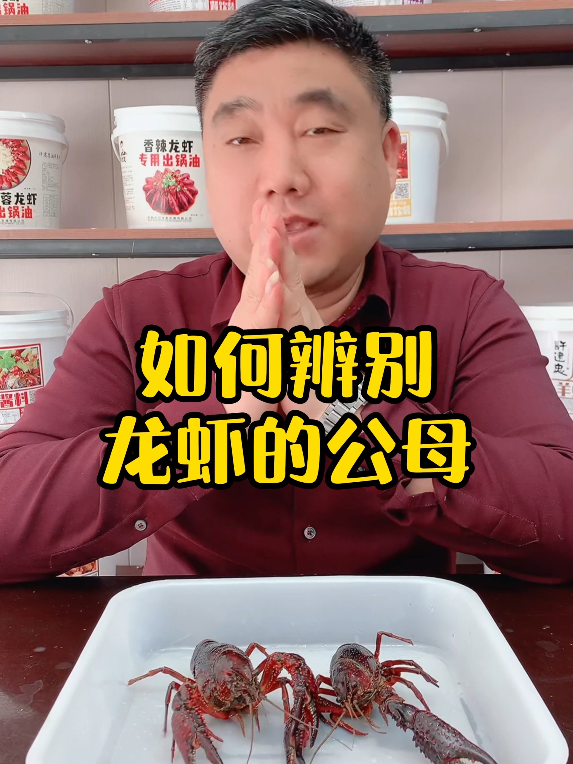 最正确判断小龙虾公母的方法应该是这样的