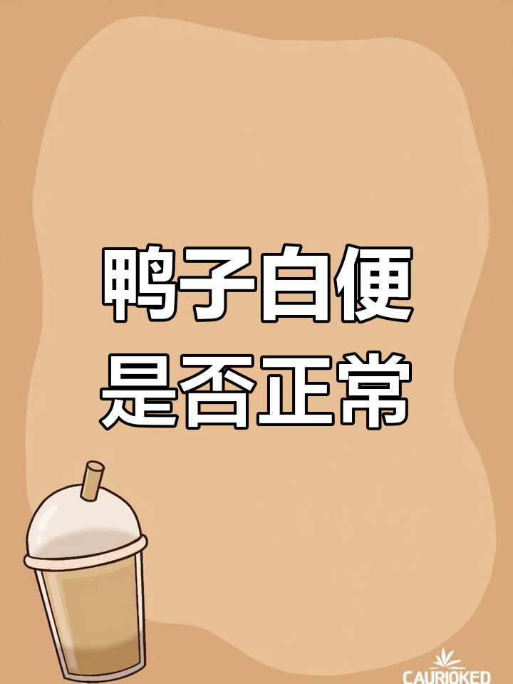 鸭子拉白色粪便正常吗?如何判断是否生病