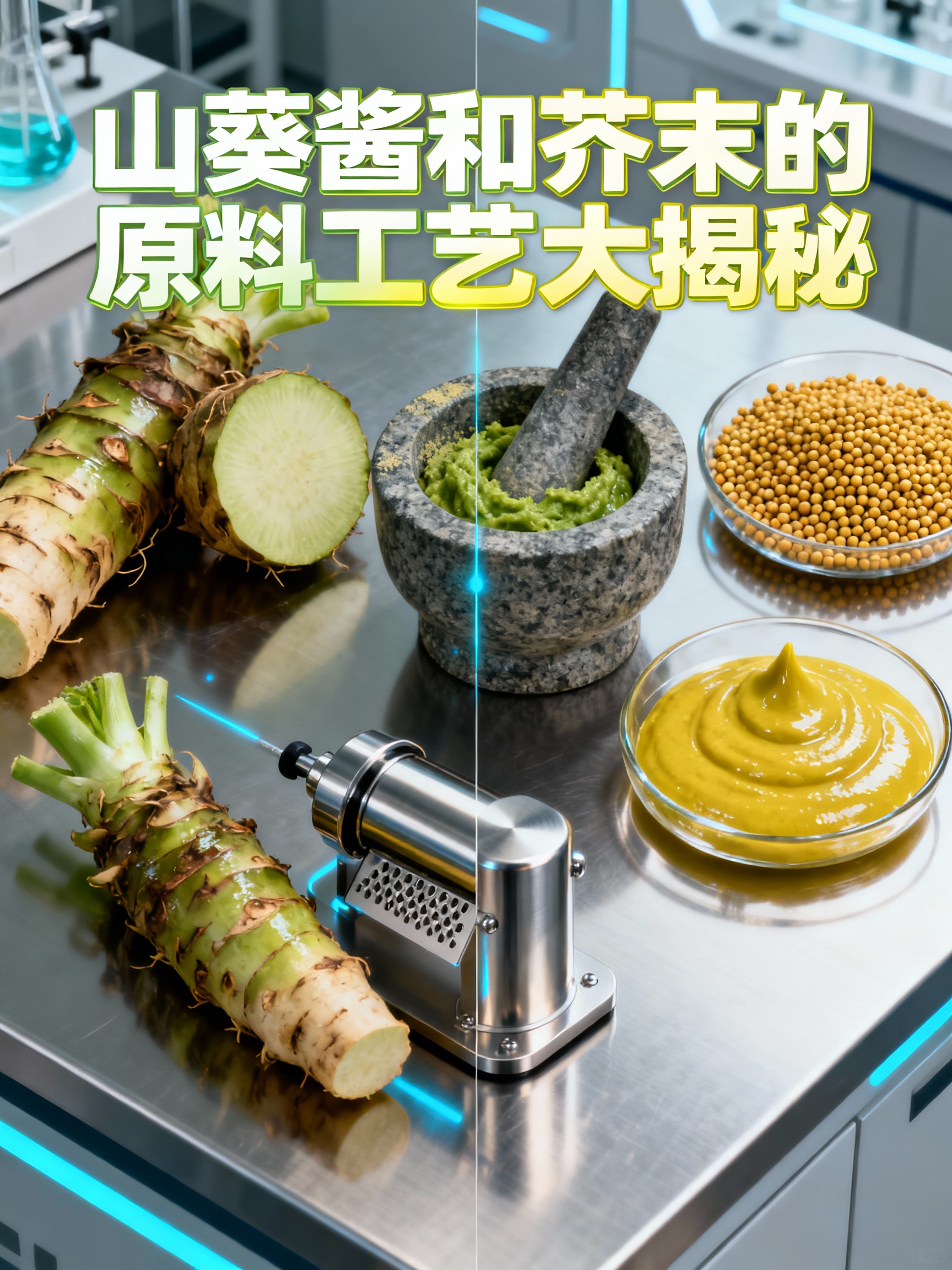 山葵酱和芥末的原料工艺大揭秘