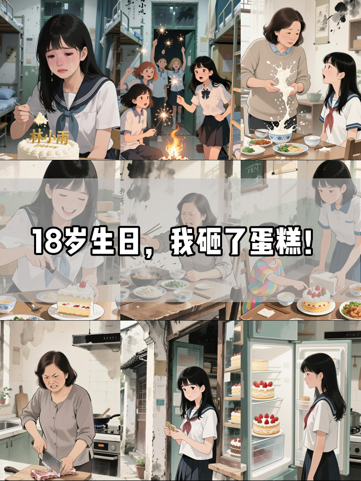从小被禁止过生日的女孩，18岁那天亲手砸碎了自己的蛋糕