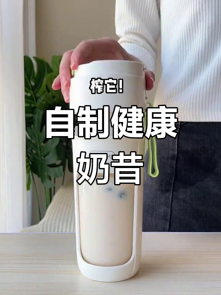 破壁机自制奶昔,低卡又美味