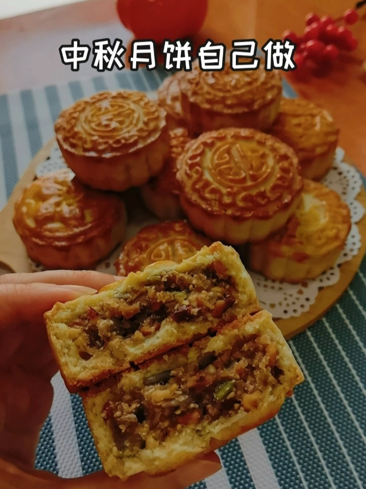 老式传统五仁月饼