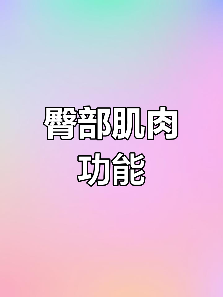 臀部肌肉解剖与训练技巧