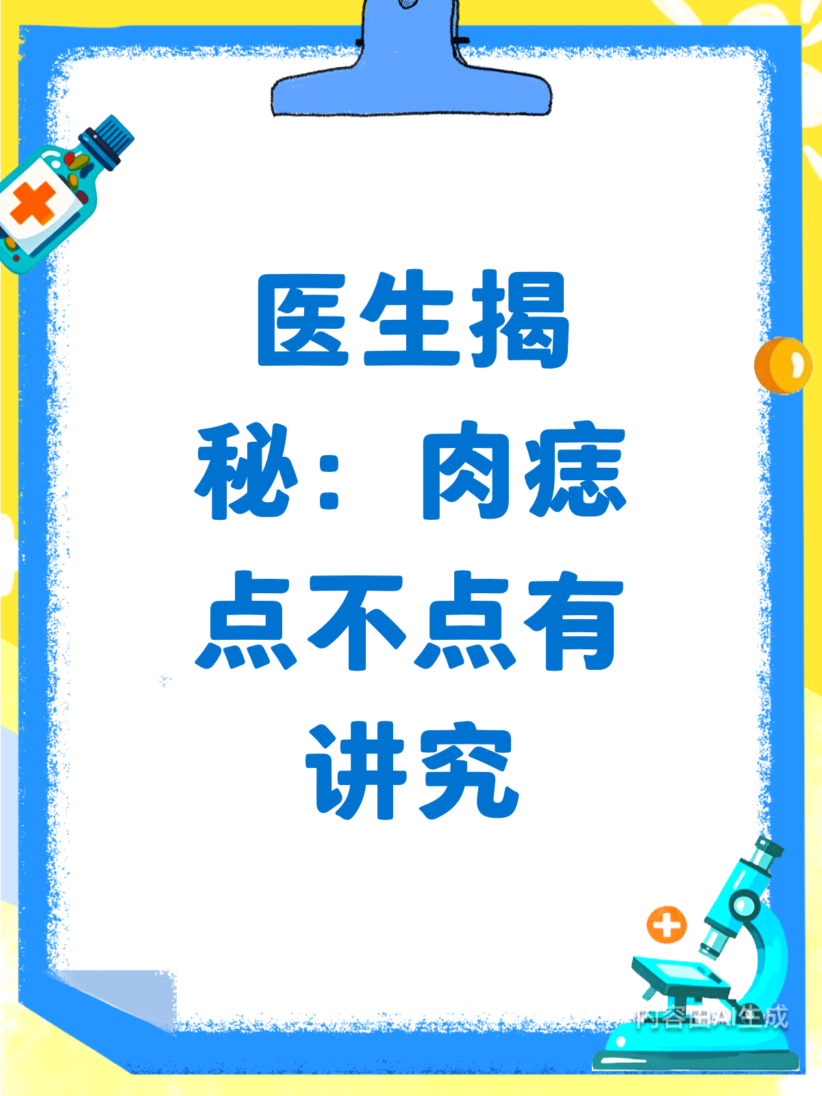 医生揭秘:肉痣到底该不该点掉?