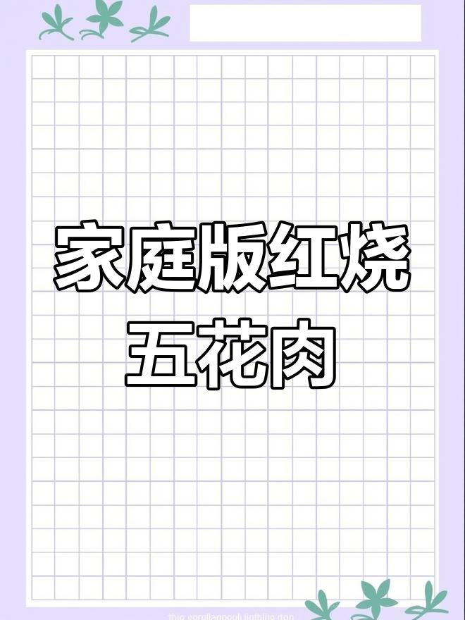 孩子最爱的五花肉做法,砂锅红烧肉轻松学会
