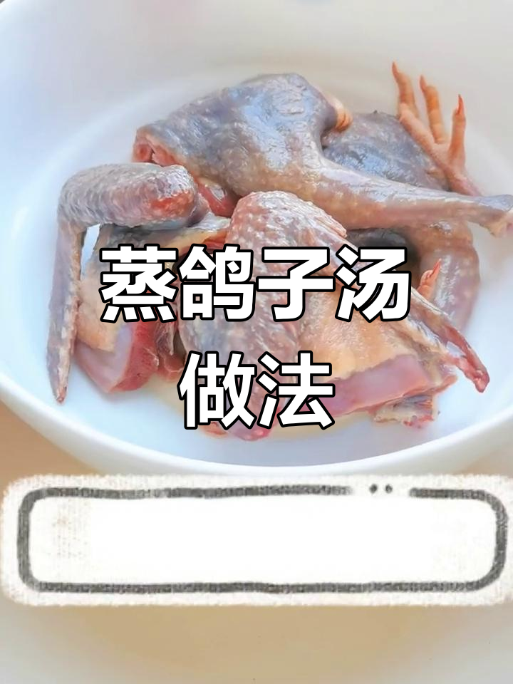 蒸鸽子汤的配料清单