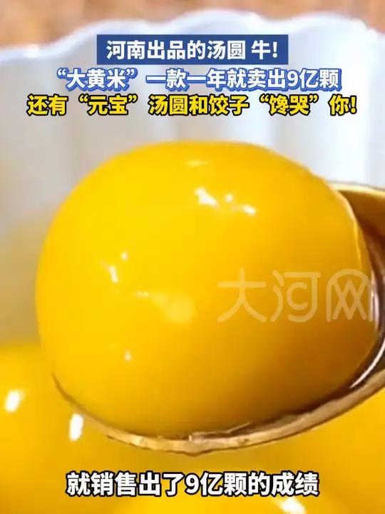 河南出品的汤圆,牛!“大黄米”一款一年就卖出9亿颗!还有“元宝”汤圆和饺子馋哭你