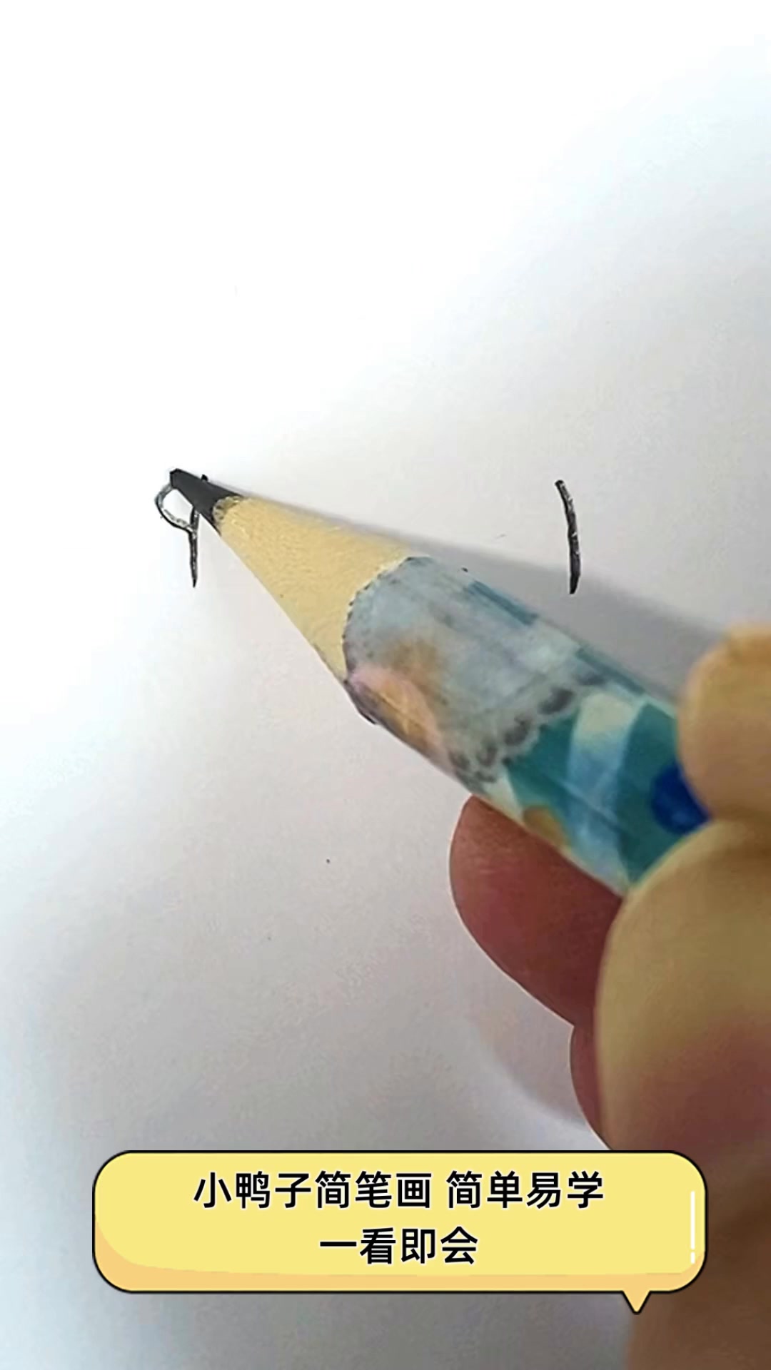 小鸭子简笔画,简单易学,一看即会