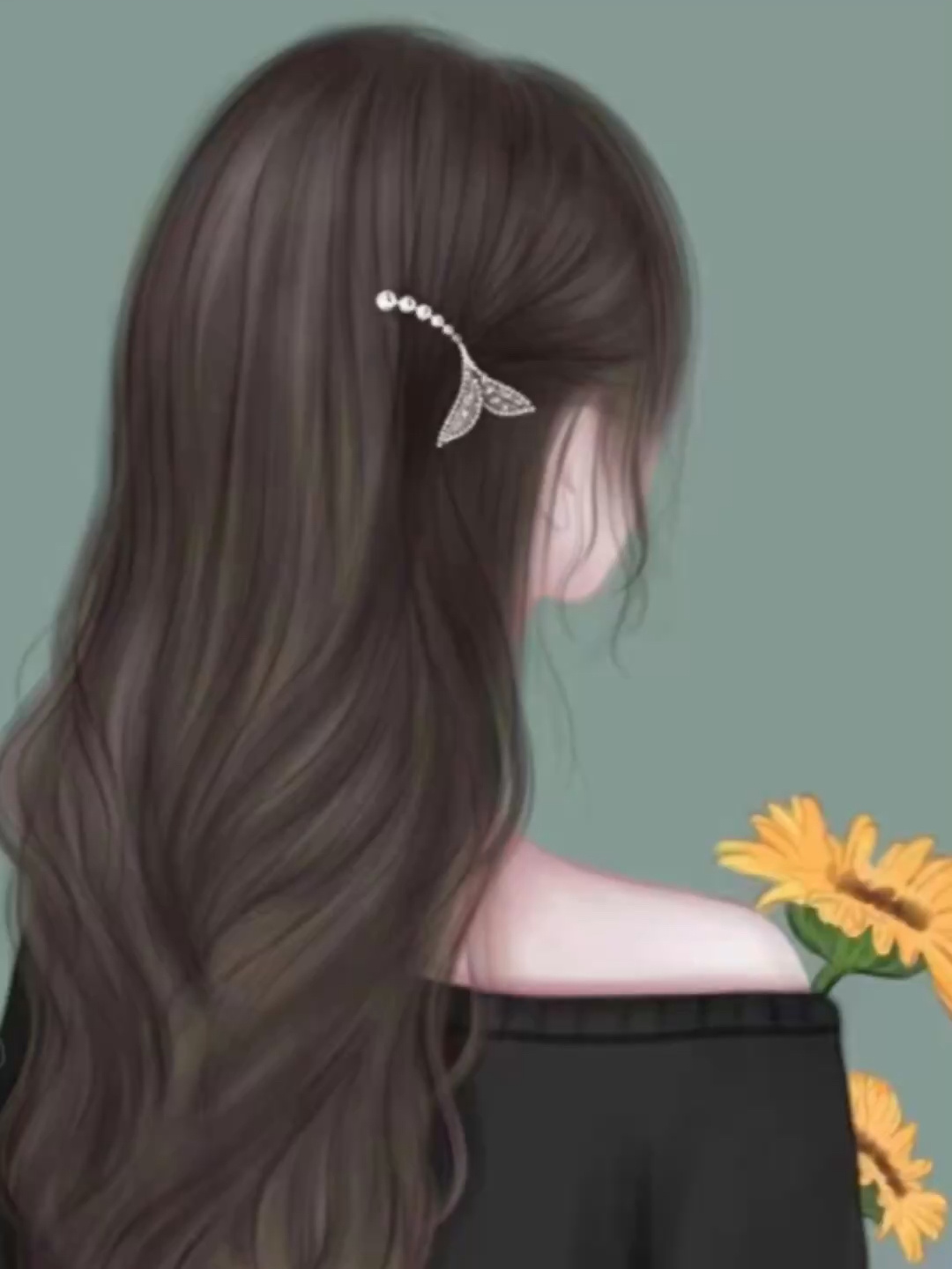 超美背影女神头像