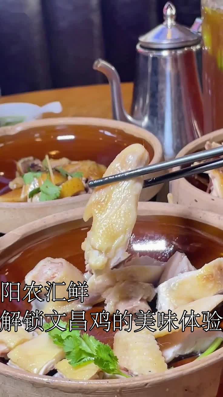 阳农汇鲜解锁文昌鸡的美味体验