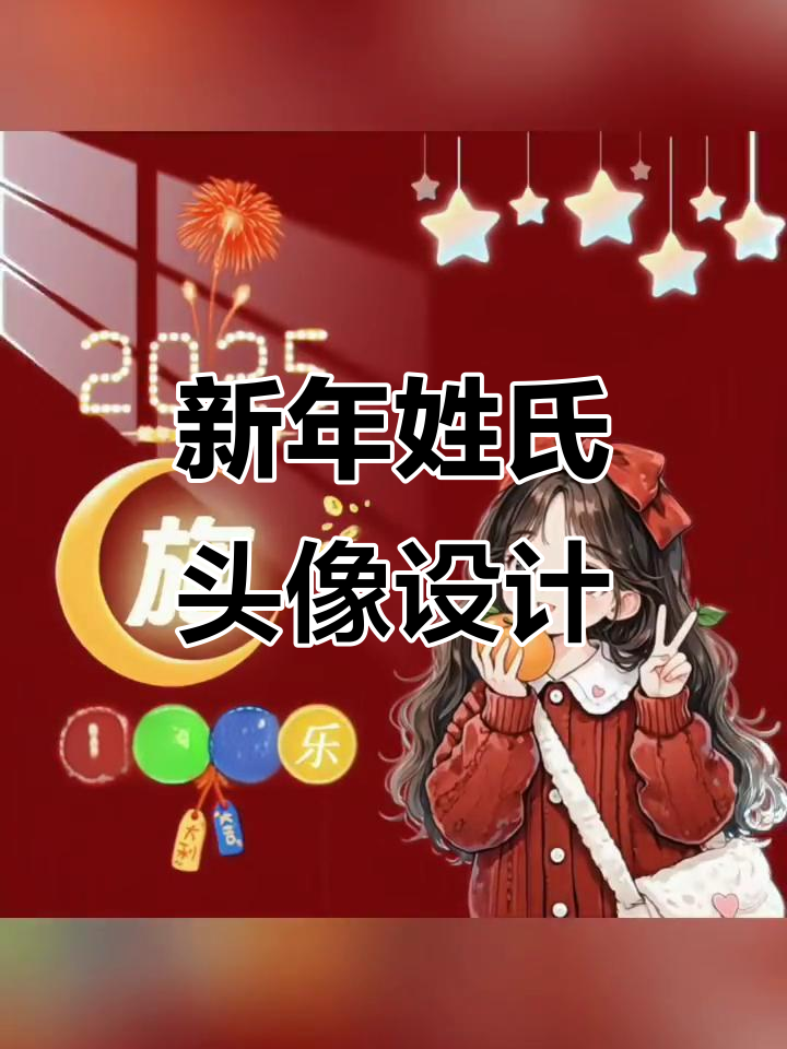 2025新年姓氏头像,定制你的专属风格
