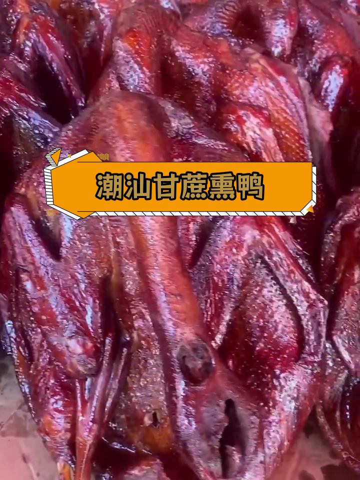潮阳甘蔗熏鸭脯,三百年的独特美味